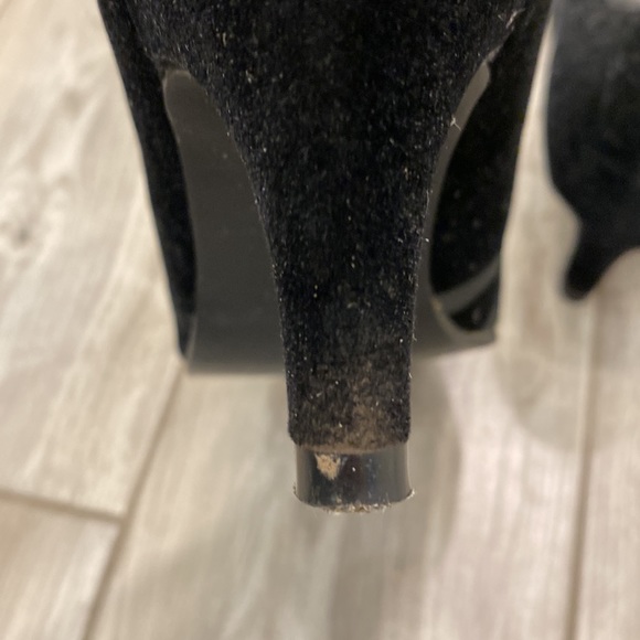 Midtown black heels (velvet) size 10 - Picture 5 of 6